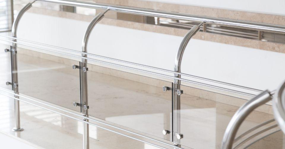 modern aluminium glas balkongräcke